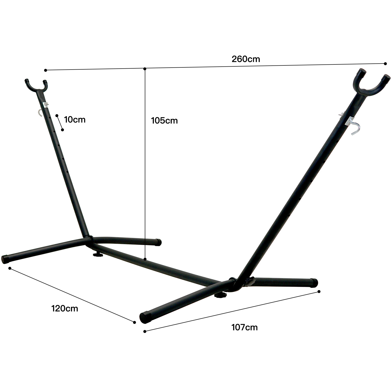 Hammock With Stand - Steel Frame Canvas hammock Outdoor Camping