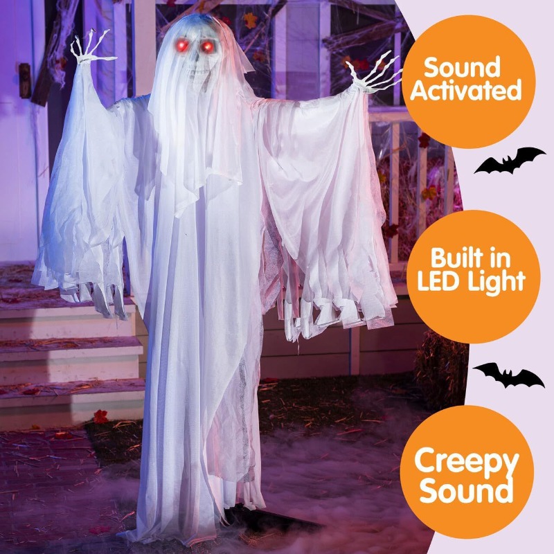 Hammock With Stand - Halloween Voice Controlled Luminous Sound Standing