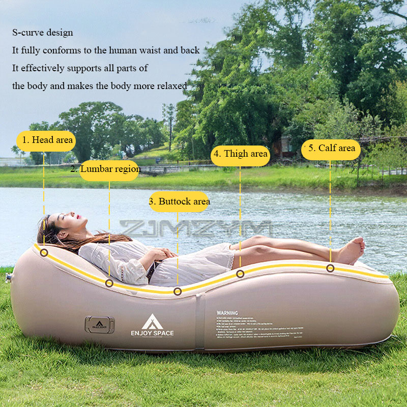 Automatic Inflatable Lazy Sofa - Outdoor Furniture Lounge Set recension och pris