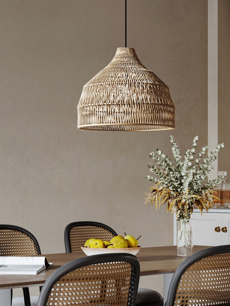 Simple Creative Rattan Pendant - Outdoor Furniture Cafe recension och pris