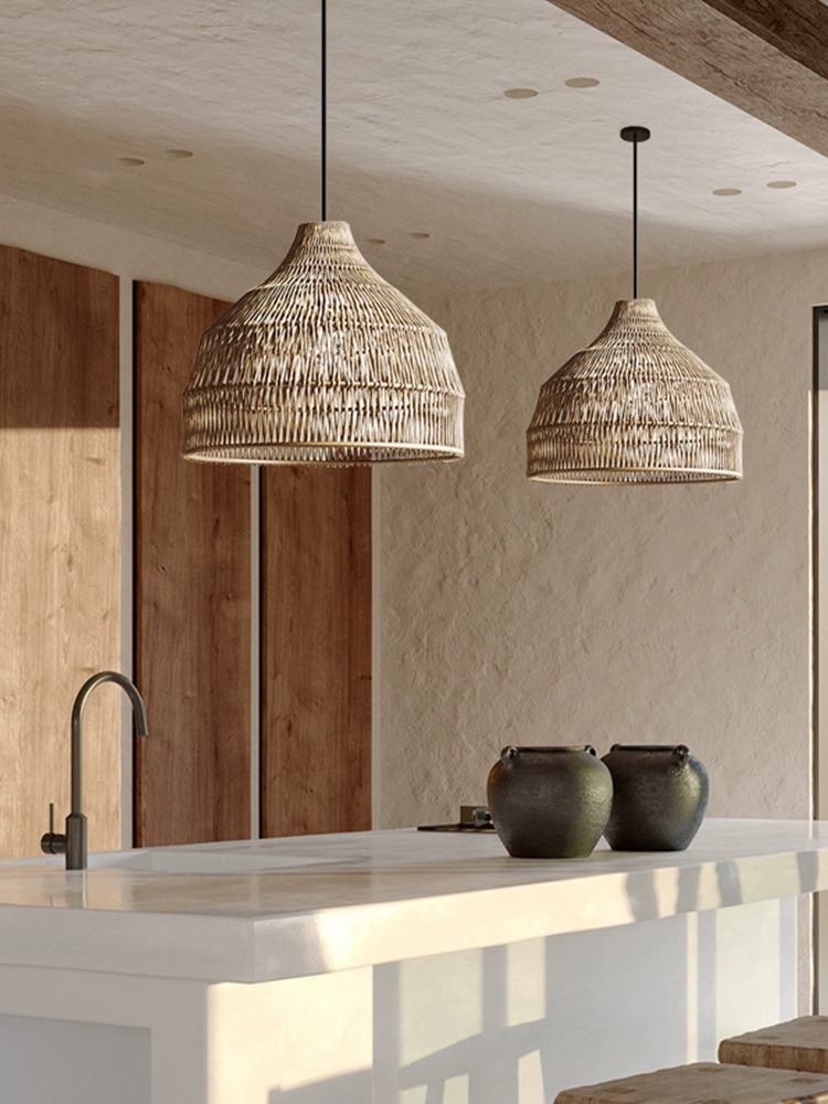Simple Creative Rattan Pendant - Outdoor Furniture Cafe recension och pris