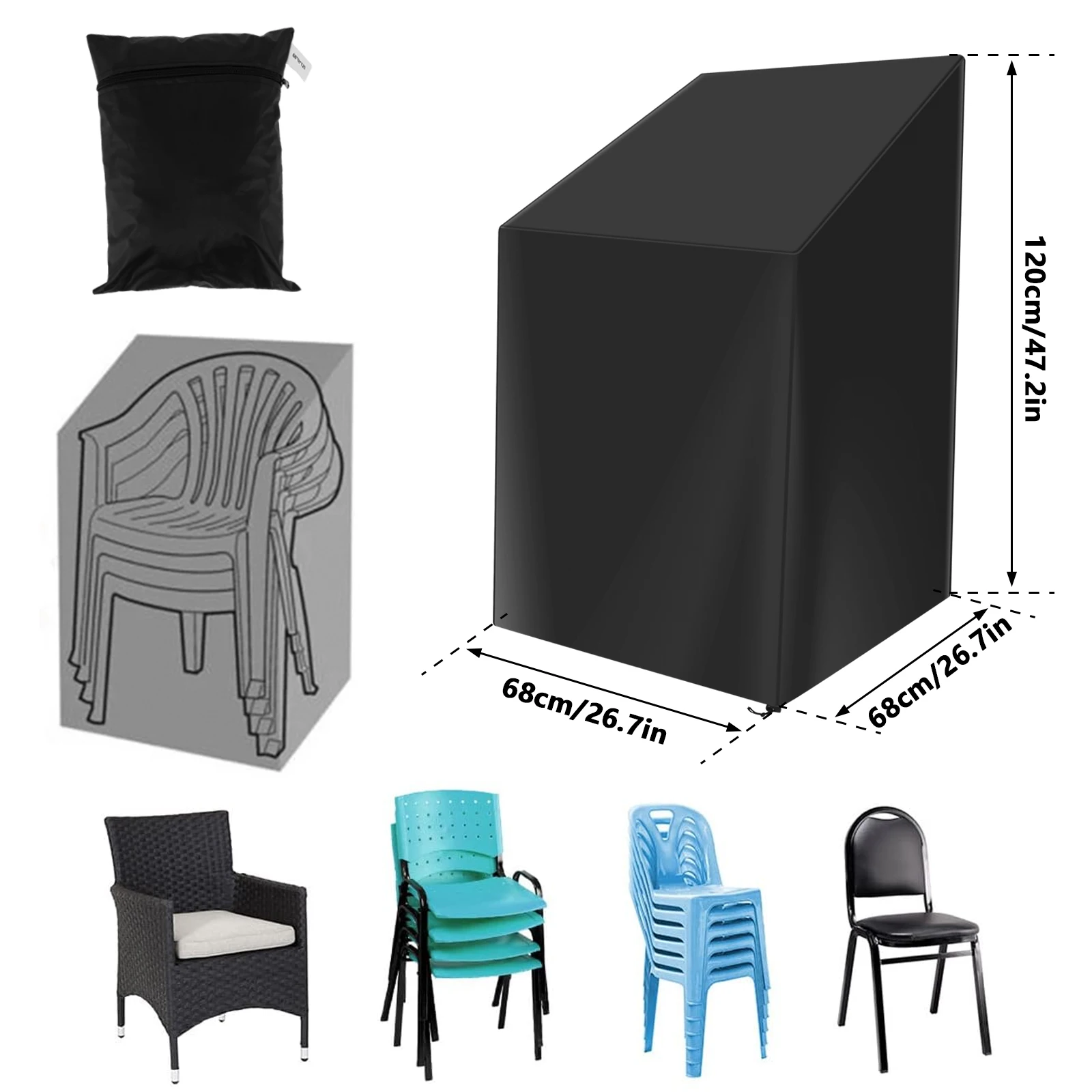 Stacked Chair Dust Cover with  - Outdoor Furniture Varnish recension och pris
