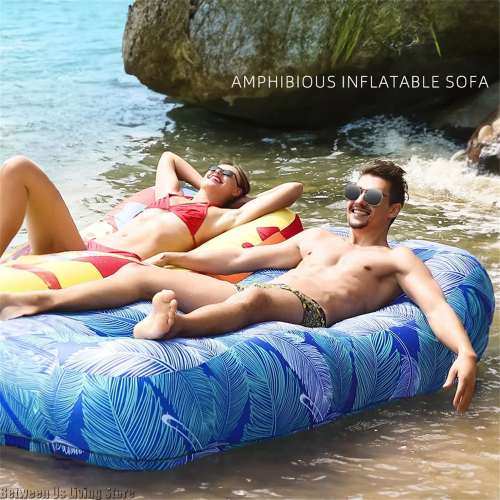 Luxury Inflatable Sofa Bed - E - Outdoor Furniture Lounge Set recension och pris