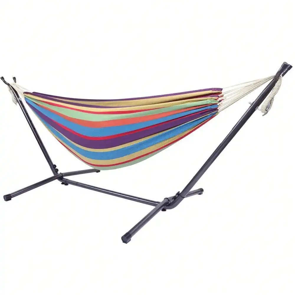 Patio Cotton Double Hammock Se - Hammock With Stand recension och pris