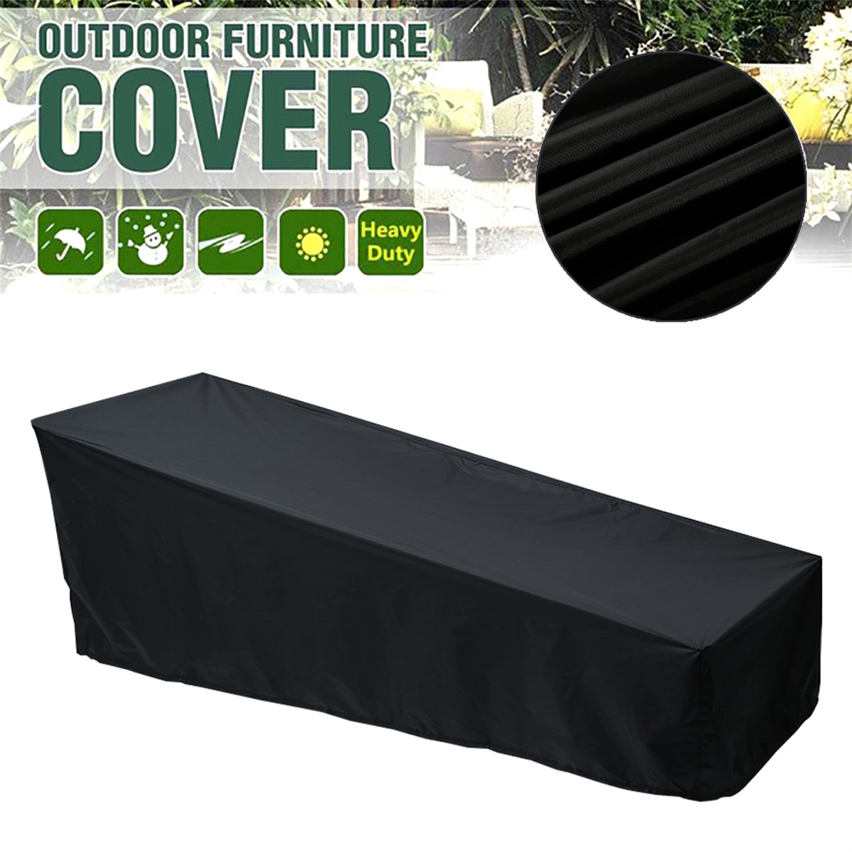 Outdoor Garden Sunbed Cover Su - Outdoor Furniture Lounge Set recension och pris
