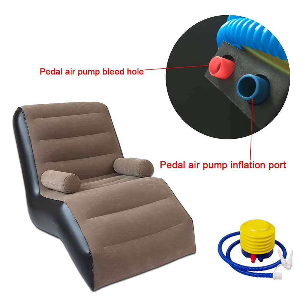 Folding Lazy Sofa,Inflatable L - Outdoor Furniture Lounge Set recension och pris